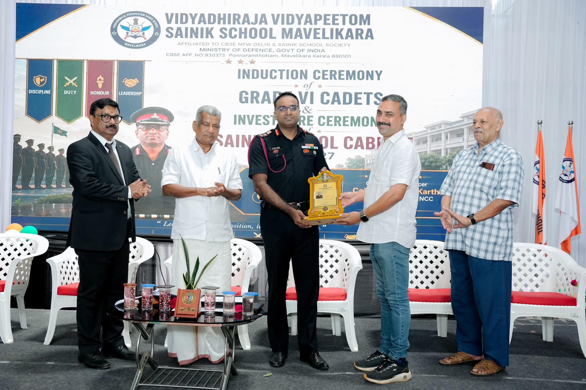 Investiture & Induction of New Batch 2026 — Vidyadhiraja Vidyapeetom Sainik School