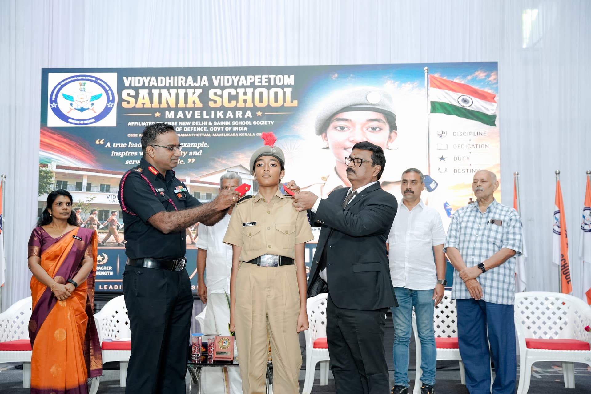 Investiture & Induction of New Batch 2026 — Vidyadhiraja Vidyapeetom Sainik School