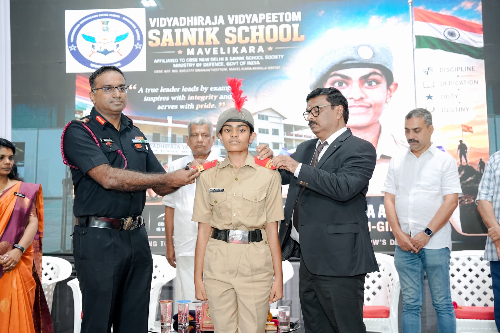 Investiture & Induction of New Batch 2026 — Vidyadhiraja Vidyapeetom Sainik School
