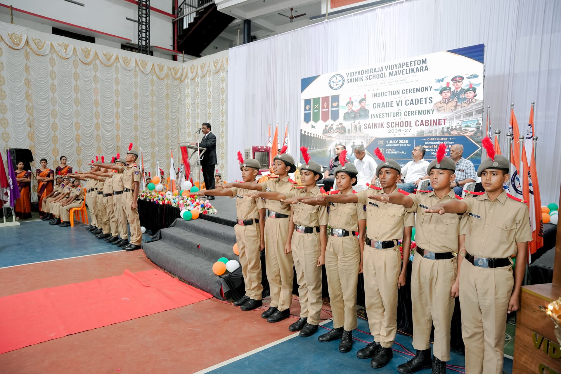 Investiture & Induction of New Batch 2026 — Vidyadhiraja Vidyapeetom Sainik School