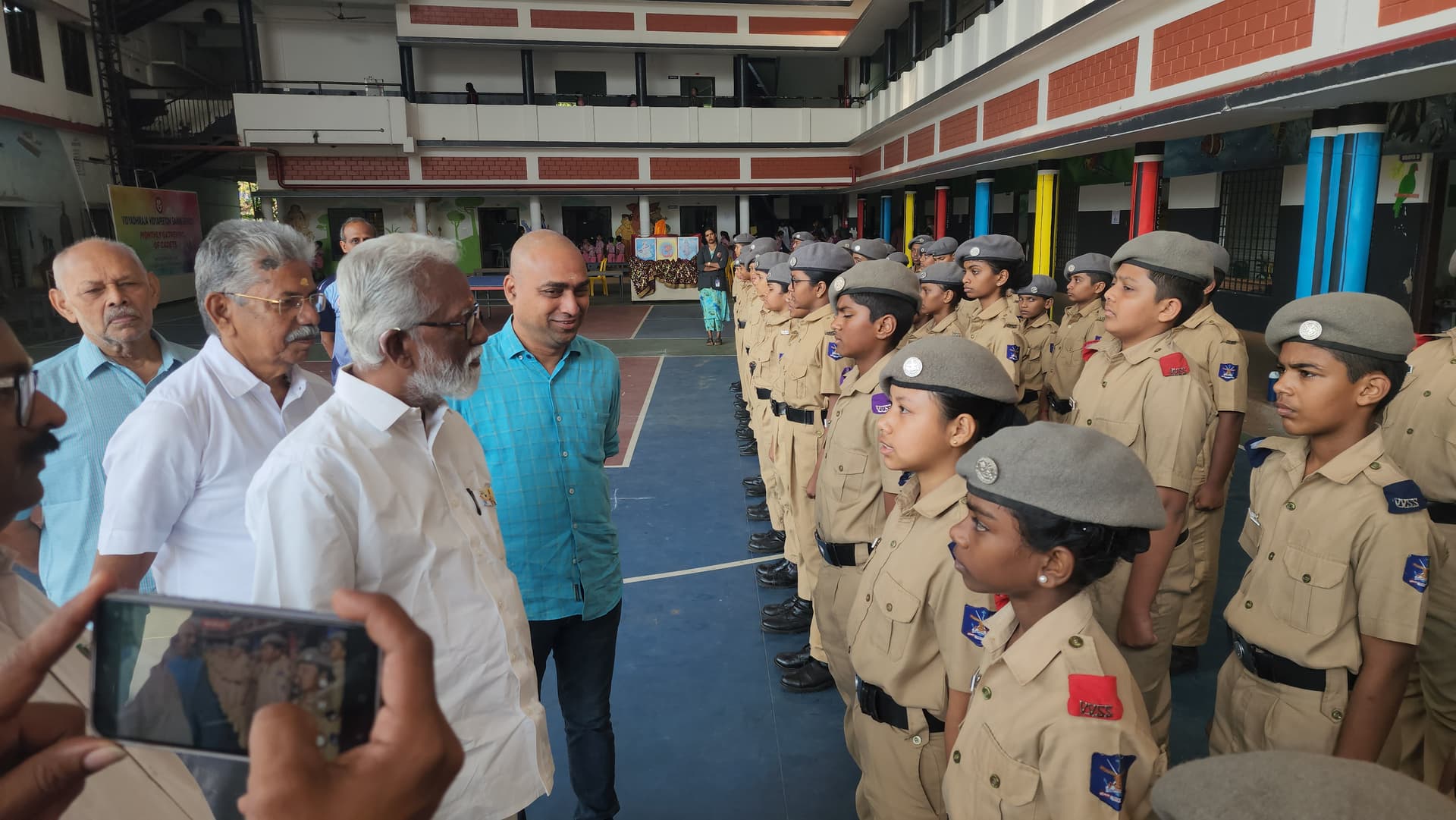 Leadership Summit — Visit By Former Mizoram Governer Kummanamji — Vidyadhiraja Vidyapeetom Sainik School